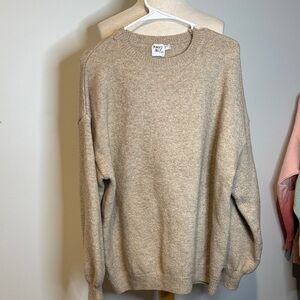 Princess Polly oversized Crewneck Sweater in Beige